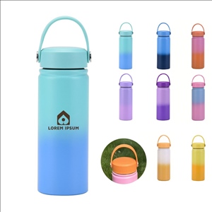 18oz Gradient Color Stainless Steel Water Bottle